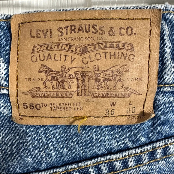NEW with tags, Levi's vintage orange tab Husky 36 relaxed fit loose, denim - Picture 5 of 9